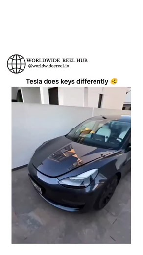 WORLDWIDE REEL HUB on Instagram: "The post demonstrates a Tesla-specific hack: attaching an NFC key ring to the emergency tow hook allows owners to manually release the frunk via the front bumper slot while simultaneously unlocking the doors, useful for dead 12V battery situations. Uploaded on December 31, 2025, the 27-second video amassed over 3 million views and 2,900 likes, reflecting Tesla enthusiasts' interest in practical innovations amid mixed replies criticizing it as impractical or risk