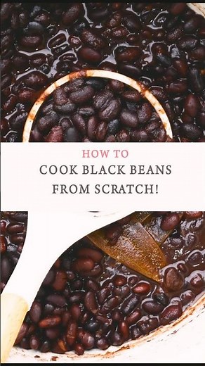 BLACK BEANS | How to cook black beans from scratch | Cooking beans in a pot | Meal prep
