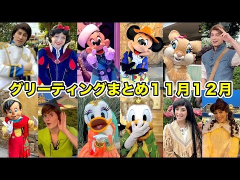 【ディズニーランド】最近のキャラクターグリーティングまとめ！11月12月編【ディズニーシー】