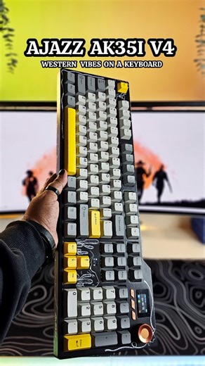 Nazia | Tech & Gaming Setup | This Western Cowboy Shell Keyboard Is INSANE 🤠🔥 — AJAZZ AK35I V4! The AJAZZ AK35I V4 comes with a Western Cowboy Shell design… and it... | Instagram