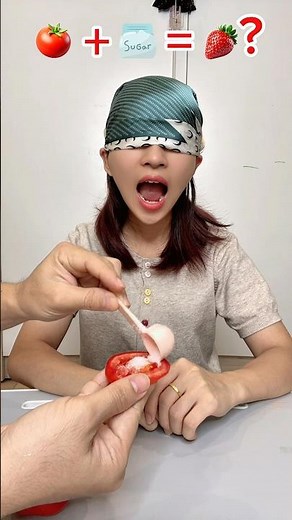 Tomato + Sugar = Strawberry? 🍓Real or Fake?