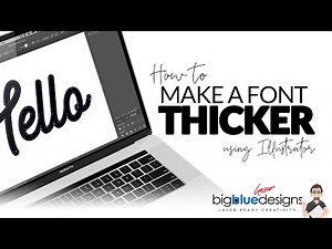 [Glowforge Laser Tips] How to Make Fonts Thicker Using Adobe Illustrator
