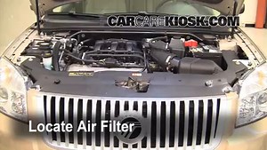How to Change Engine Air Filter: 2009 Ford Taurus Limited 3.5L V6