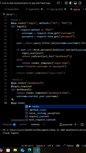 #coding part 15 of adding authentication to App with flask login
