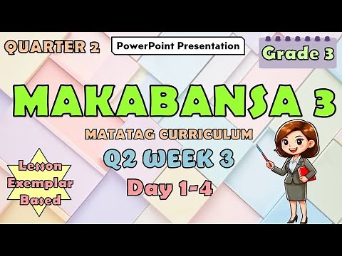 Makabansa 3 Matatag Curriculum PowerPoint Presentation Quarter 2 Week 3 Day 1-4