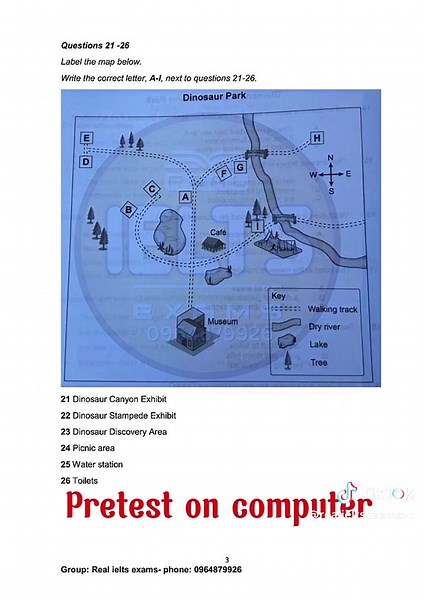 Pretest on Computer: IELTS Preparation 2025
