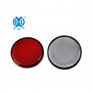 [Hot Item] Reflective Round Reflex Plastic Reflector with Screw