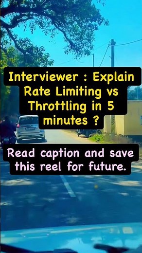 Rate Limiting vs Throttling #interview #coding #codinginterviewquestions #motivation #cloud