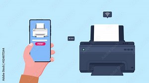 Document printing using smartphone with help of wireless printer