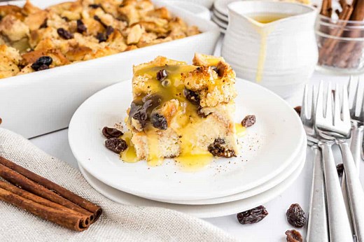 Bread Pudding Recipe with Lemon Sauce