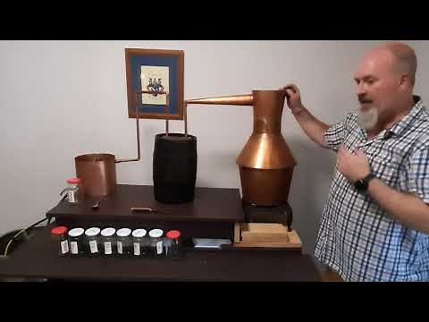 Making Peach Brandy Part 2 - Distilling it