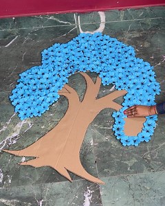 Tree DIY paper craft _ Wall hanging #diy #papercraft #tree | Deep's CRAFT