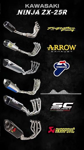Ninja ZX25R Exhaust Battle !