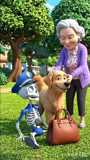 Skeleton Becomes a Police Officer… Catching the Thief, Officer of the Day