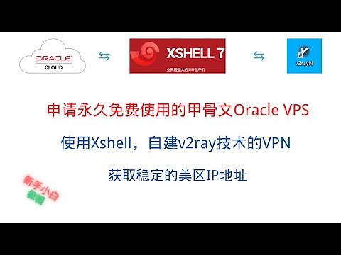 申请永久免费的甲骨文Oracle VPS，使用Xshell搭建v2ray技术的VPN