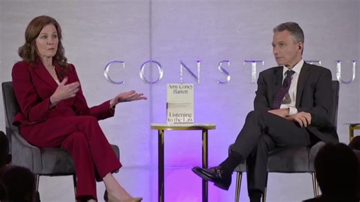2.1K views · 33 reactions | On #AmericasTownHall, #SCOTUS Justice Amy Coney Barrett explains how originalism looks at history to determine the meaning of the words in the #USConstitution Watch the full #ConstitutionDay conversation: https://ow.ly/KBbM50WZzae | National Constitution Center | Facebook