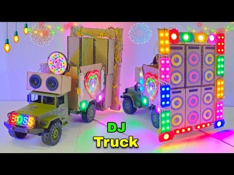 Mini Dj Truck Setup | how to make mini dj setup with cardboard Making Dj setup at home |dj wala