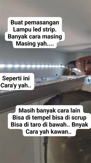 89K views · 359 reactions | #fyp #reels #jangkauan #semuaorang Cara pasang lampu led strip | Herman Herman | Facebook