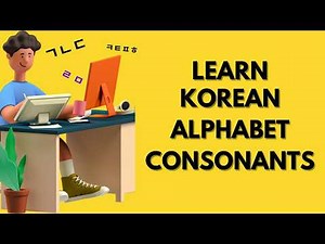 Learn Korean Alphabet (Hangul) Consonants in 3 Minutes (with pronunciation & example words)