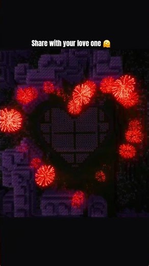 heart firework in minecraft