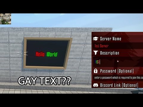 How To Make Colored Text In Gorebox