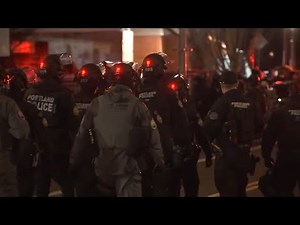 LIVE: Protesters gather outside the Portland ICE facility on Saturday night