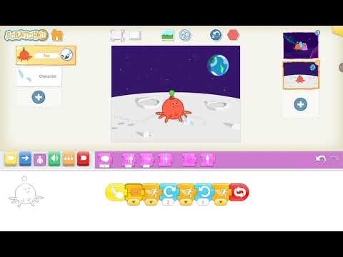How to make your own background and character in Scratch Jr : Tutorial Day 2