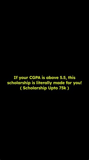 Tishant Agrawal on Instagram: "Don’t pay college fees if your CGPA > 5.5 or marks > 55% 😳🎓 Students are getting scholarships up to ₹75,000 under this new program 💰 If you want to check your eligibility & apply link, just comment “SCHOLARSHIP” and I’ll DM you everything 📩 #Scholarship2025 #Students #FreeEducation #CareerOpportunities #CollegeLife #GovernmentScholarship #StudySmart"