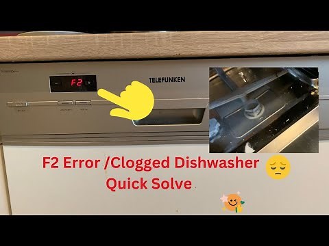 Dishwasher not Draining water ! F2 Error ! Clogged Dishwasher ! Easy Fix