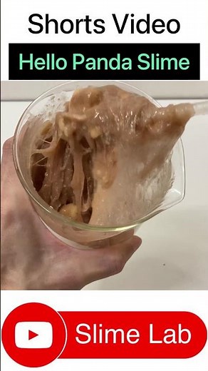 Hello Panda Chocolate Biscuits Slime. Shorts ASMR (019s)