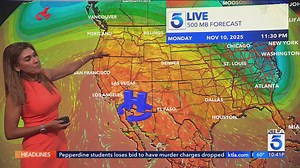KTLA 5 NEWS weather forecast - Monday NOv. 10, 2025