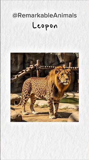 Leopard-Lion Hybrid!