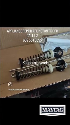 maytag washer suspension rods replacement. washer was shaking. appliance repair Arlington tx