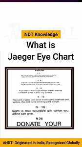 What is Jaeger Eye Chart? | Shorts | ANDT https://youtube.com/shorts/qEfDw2u_CN0 #trend #reels #reel #trending #andt #jaeger #eye #chart #near #vision #acuity #examination | ANDT - Advanced Institute of Nondestructive Testing & Training