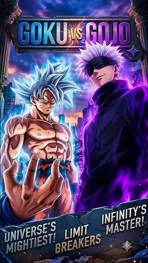 🔥Goku vs Gojo: Who Really Wins? (Ultimate Power Comparison) 🔥#gokuvsgojo #dtagonballsuper