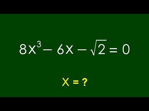 A Nice Algebra Problem | Math Olympiad x=?