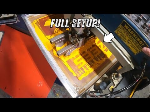 The Screen Printing Process Start To Finish| Behind The Scenes(POV)
