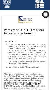 Tutorial for Registering for the 2026 UNAM Second Round Call