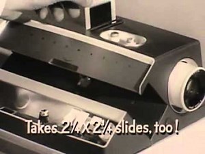 Vintage Old 1950's Ansco Anscomatic Slide Projector Commercial