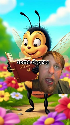 Fun bee facts 100/365 #greenscreen #educational #bee #fun #funny #dreamscreenai #insects #comedy