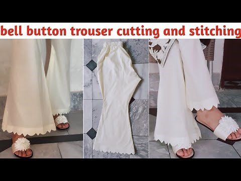 Bell Bottom Trouser Cutting And Stitching || Bell Bottom Pant Making By Alisha Designing