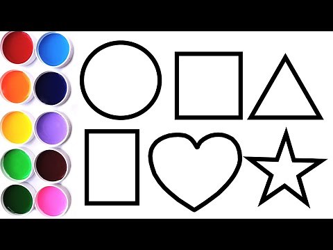 Aprende Dibujar y Colorear las Figuras Geométricas | Dibujos Para Niños Paso a Paso | FunKeepArt