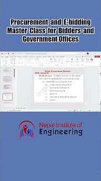How to Select the Best Procurement Method for Your Project #NIE #CivilEngineeringNepal
