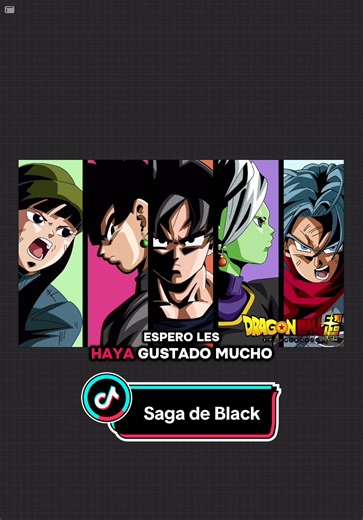 Dibujo de la Saga de Black en Dragon Ball