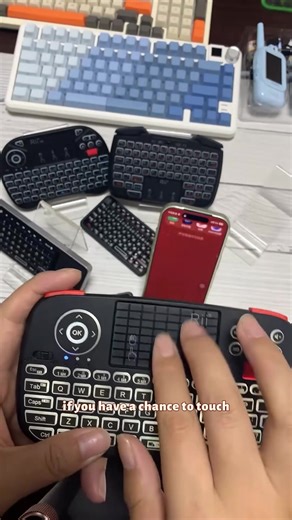 Rii i4 Mini Bluetooth Keyboard with Touchpad, Blacklit Portable Wireless Keyboard with 2.4G USB