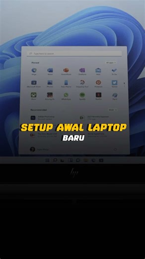Setup awal laptop baru #installaptopbaru #instalpc #windows
