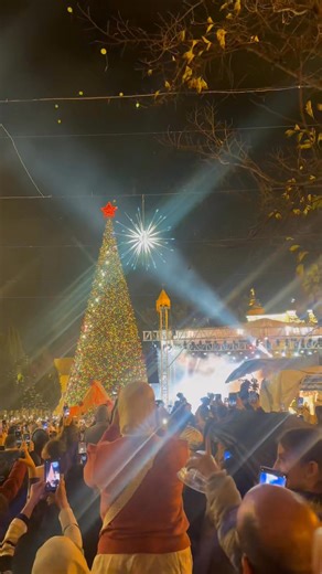 ✨ Christmas Tree Lighting in Bethlehem – December 6 ✨ Tonight, the heart of Bethlehem glowed with joy as the Christmas Tree was lit near the Nativity Square—just steps away from the place where hope was born. 🌟🎄 The celebration was filled with beautiful Christmas carols, vibrant festivities, and the warm spirit of unity that shines so brightly in the Holy Land during this season. All Christian leaders and believers from every denomination joined together to bless the Christmas Tree, reflecting