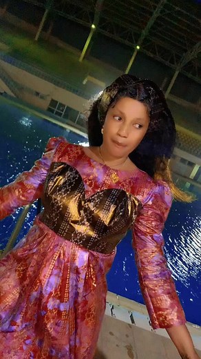 Vibrant Evening Poolside Style