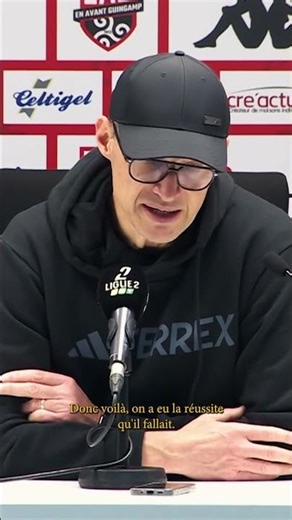 🎙️Laurent Guyo's reaction after the victory in Guingamp! 👊