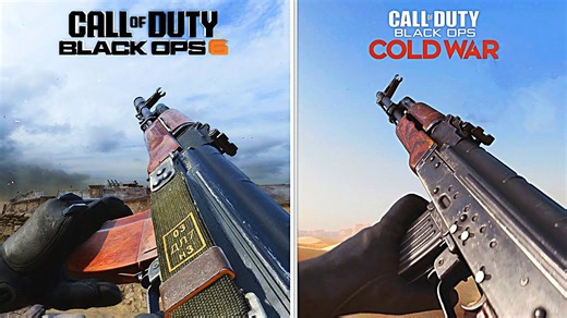 使命召唤：黑色行动6 vs 冷战 | 游戏细节，物理效果和画质对比 | 作者：BEQA